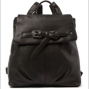 Aimee Kestenberg black leather backpack